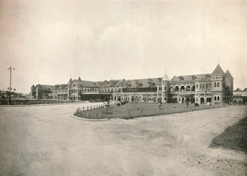 Estação Ferroviária de Rangum, 1900.