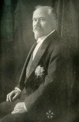 Raymond Poincaré Presidente da França, 1919.
