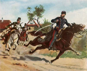 Passeio de reconhecimento do Conde Zeppelin em Schirlenhof, 26 de julho de 1870, 1936.