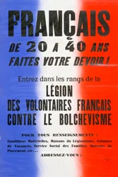 Cartaz de recrutamento para a Legião de Voluntários Franceses, 1941-1944