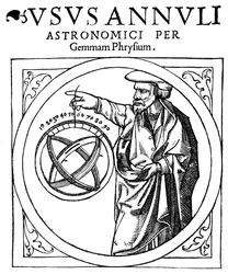 Reiner Gemma Frisius, astrônomo holandês, geógrafo, cartógrafo e matemático, 1539