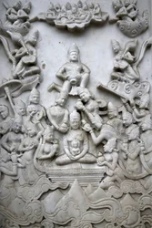 Alívio fora do templo Leicester Jain. Reino Unido.