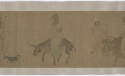 Retornando para casa após a colheita, dinastia Yuan ou Ming, século XIV-XV.