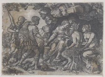Cópia reversa de Tétis e Quíron, 1546.