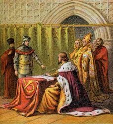 Ricardo II Abdicates, 1399, c1850