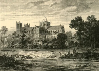 Ripon Minster, do Sudeste, 1898.