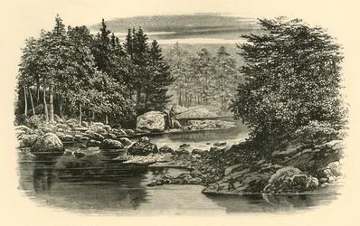Cena do rio, Langdale, c1890.
