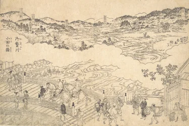 Rio de Omue e Ponte de Oda, 1700.