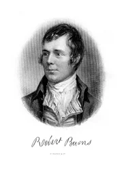 Robert Burns, poeta escocês, século XIX