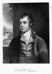 Robert Burns, poeta escocês, final do século XVIII