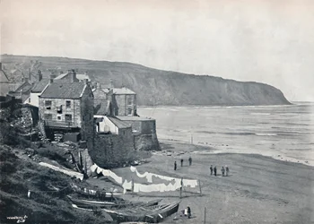 Baía de Robin Hoods - a vila e a baía, 1895