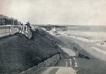 Roker - a praia, do terraço, 1895