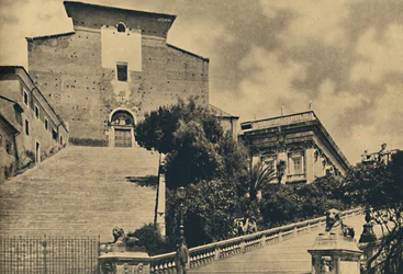 Roma - Igreja de S. Maria em Aracoeli, no monte Capitolino, 1910