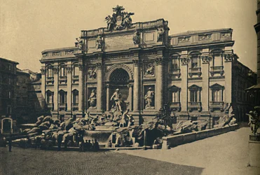 Roma - Fonte de Trevi, 1910