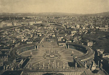 Roma - Panaromic View from the cupola of St. Peters, 1910