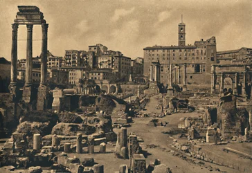 Roma - O Fórum Romano e o Monte Capitolino, 1910