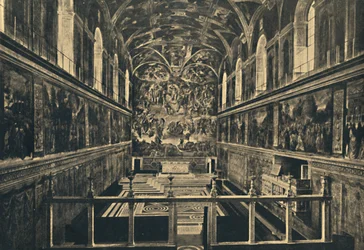 Roma - Palácio do Vaticano - Capela Sistina, apreciada por Sisto IV em 1483, 1910