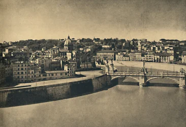 Roma - Vista da nova ponte de Victor Emmanuel, 1910