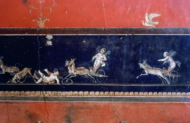 Mural romano, casa dos Vettii, Pompéia, Itália