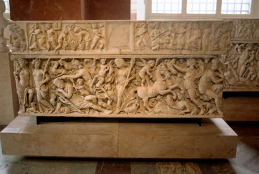 Sarcófago romano com a lenda de Selene e Endymion, 230-235 DC