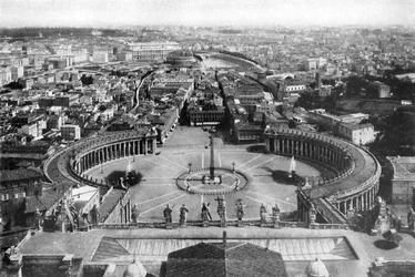 Roma como vista da cúpula de St Peters, 1926