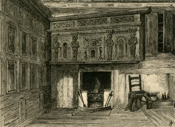 Quarto de uma casa em Fulwoods aluga após Archer., C1872.