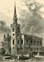 Igreja de Rotherhithe, 1750, c1878.