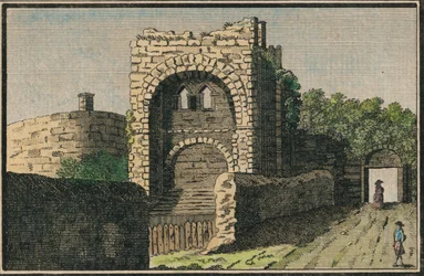 Castelo de Rougemond em Exeter, século XVIII