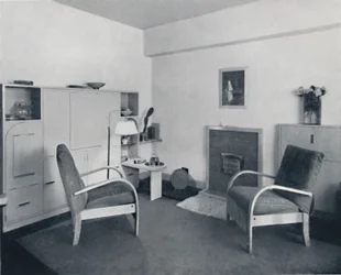 Galeria Rowley de Arte Decorativa Ltd - Sala de jantar combinada fechada, 1939