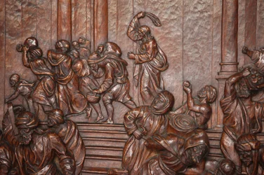 Basílica Real de São Francisco el Grande. Jesus chasse les marchands du temple Madrid Espanha