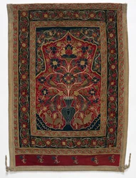 Barraca redonda real feita para o painel de parede de Muhammad Shah com um painel B, 1834-1848.