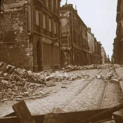 Rue Cérès, Reims, norte da França, c1914-c1918.