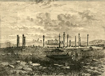 Ruínas em Persépolis, 1890.