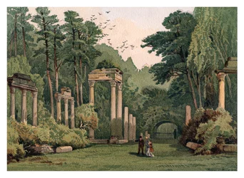 Ruínas em Windsor Park, 1880