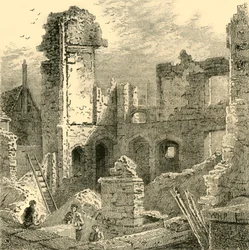 Ruínas do convento de Santa Clara, c1872.