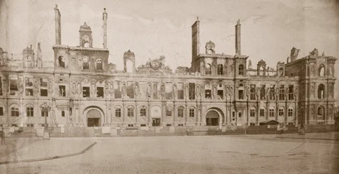 Ruínas do Hotel de Ville, Paris, maio de 1871