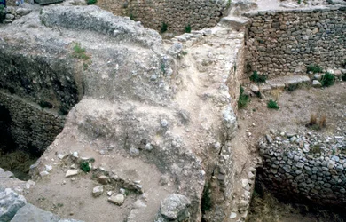Ruínas da cidade grega pré-histórica de Micenas
