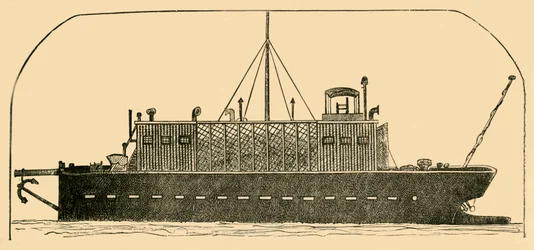 Navio de condenado russo, 1881.