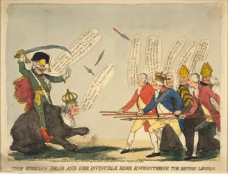Urso russo e seu cavaleiro invencível, 1791