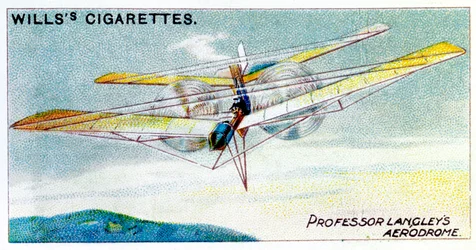 Modelo aerodromo a vapor SP Langleys, c1896