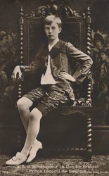HRH O Reverendo Duque de Brabante Príncipe Leopoldo da Bélgica, c1910.