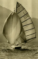 Navegando no Attersee, Alta Áustria, c1935.