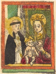 São Bernardo com a Madona e o Menino, 14801500.