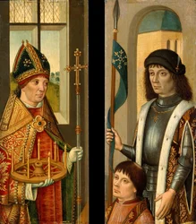 São Donaciano e São Vítor apresentam um doador.