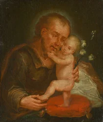 São José com o menino Jesus