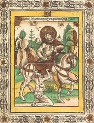 São Martinho e o Mendigo, c. 1490.