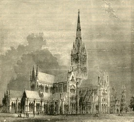 Catedral de Salisbury, 1890.
