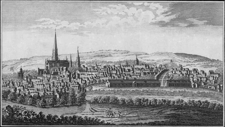 Salisbury, Wiltshire, meados do século XVIII.