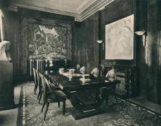 Sala de jantar no hotel DUn Collector, 1925.