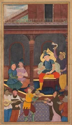 Salomé recebendo a cabeça de João Batista na bandeja, de um Espelho da Santidade ..., 1602-1604.